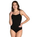 Tutku 6 Adet Siyah Kadın Ip Askılı Likralı Kancalı Çıtçıtlı Body tuutku-0148 (XL)