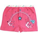 Tutku 6'lı Paket Baskılı Elastan Kız Çocuk Külot Boxer Şort - 7 - 8 Yaş - Narçiçeği