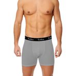 Tutku 6'lı Paket Elastan Spor Erkek Boxer, Gri, L Beden