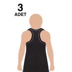 Tutku BEYAZ-4 Beyaz 3 Adet Rambo Arkası Çapraz Likralı Çocuk Atlet