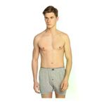 Tutku BOXER115 - Lavande Erkek Gri 5'li Paket Penye Düğmeli Boxer