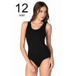 Tutku ELF568T0149CCM12 Siyah 12'li Likralı Kancalı Çıtçıtlı Kadın Body