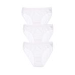 Tutku ELF568T0635CCM3 Beyaz 3 lü Paket Bikini Kadın Külot