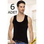 Tutku Elit 1201 Elastan Modal 6 Adet Siyah Erkek Atlet