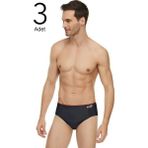 Tutku Elit 1351 Slip Kemerli Erkek Külot Siyah 3'lü - 2XL