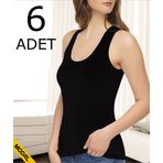 Tutku Elit 2002 Modal Elastan Geniş Askılı Bayan Atlet 6 lı