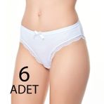 Tutku Elit 2701 Siyah 6 Adet Kadın Bikini Külot
