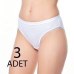 Tutku Elit 2702 Siyah 3 Adet Kadın Bikini Külot
