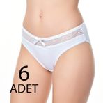 Tutku Elit 2704 Siyah 6 Adet Kadın Bikini Külot