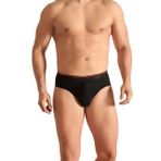 Tutku Elit Erkek Likralı İnce Bel Kemerli Slip Külot 6'lı Paket ELT1351 (Siyah, XL)