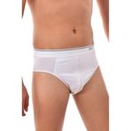 Tutku Elit Erkek Slip Külotu, 3'lü Paket, Likralı Pamuk, Kemerli, Beyaz, 2XL Beden