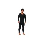 Tutku Elit Erkek Termal Siyah Uzun Kol Takım Thermo Cool Şardonlu Dokuma Kumaş ile Konforlu Kullanım - XL