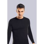 Tutku Elit Erkek Uzun Kol Body Elastan Likralı Sıfıryaka 1'li Paket %90 Pamuk - 2XL - Siyah