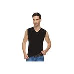 Tutku Elit Tutku Elit 3 Adet Siyah Renk V Yaka Sıfır Kol Atlet Siyah 2XL