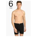 Tutku Erkek 6'lı Paket Ribana Paçalı Külot Elf568Tccm6 Yeni Sezon, Siyah, 2XL