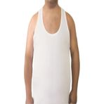 Tutku Erkek 8'li Paket%100 Pamuk Penye Atlet, Beyaz, XL Beden