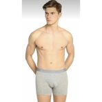 Tutku Erkek Boxer, 3'lü Paket, Likralı, Gri, M Beden