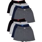 Tutku Erkek Boxer 4'lü Paket Siyah-Füme-Lacivert-Gri Asorti 4GENTTKPBXR