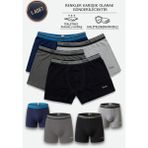Tutku Erkek Boxer 5’li Ekonomik Paket %94 Pamuk %6 Elastan Esnek Bel Rahat Nefes Alan KUMAŞ-0122 - Karışık