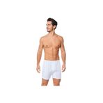 Tutku Erkek Boxer, Beyaz,%100 Pamuk Penye Paçalı, 2XL Beden, 6 Adet