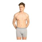 Tutku Erkek Boxer, Gri, Elastan Likralı Pamuklu, 2'li Paket, S Beden