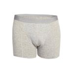Tutku Erkek Boxer, Gri, Likralı Elastan, 2XL Beden, 4 Adet