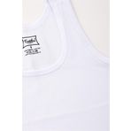 Tutku Erkek Çocuk 6'lı Paket Pamuklu Ribana (Esnek) Spor Rambo Atlet (Likralı), Beyaz, 7-8 Yaş