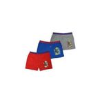 Tutku Erkek Çocuk Boxer, Kırmızı Mavi Gri, Baskılı, Likralı, 3'lü Set, 9-10 Yaş