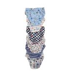 Tutku Erkek Çocuk Slip Külot, Elastan Karışık Desenli, Mavi, XL, 12'li Paket