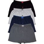 Tutku Erkek Gri Penye Düz Boxer 4'lü 312001181111, Çok Renkli, 3XL