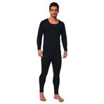 Tutku Erkek Kışlık Termal Sıcak Tutan Tayt Fanila Takım Set, Siyah, 2XL-3XL