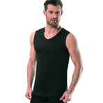 Tutku Erkek Kuzey Underwear 0401 V Yaka Spor Fanila (6'lı), Siyah, XL