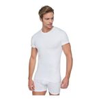 Tutku Erkek Pamuklu Kısa Kol Bisiklet Yaka T-Shirt, Beyaz, 3XL