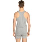 Tutku Erkek Pamuklu Ribana Spor Atlet, Gri, XL Beden