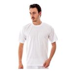 Tutku Erkek Penye Bisiklet Yaka Atlet 6'lı Paket, Beyaz, M