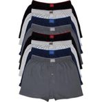 Tutku Erkek Penye Boxer, 6 Adet, Siyah Lacivert Gri Antrasit, M Beden
