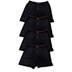 Tutku Erkek Penye Boxer, Siyah, L Beden, 4 Adet