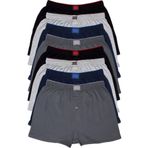 Tutku Erkek Penye Düz Boxer 6 Adet, Renkli XL