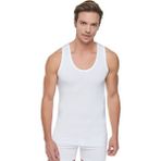 Tutku Erkek Ribana Atlet 6'lı, Beyaz, 3XL