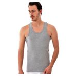 Tutku Erkek Ribana Rambo Atlet Yeni Sezon (11 Adet Paket), Gri, L