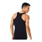 Tutku Erkek Ribana Spor Atlet, Siyah, XL Beden, 8'li Paket