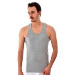 Tutku Erkek Ribana Sporcu Rambo Atlet Tekli Paket Tutku Kalitesiyle Ekstra Rahat Ve Yumuıak, Gri, M