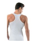 Tutku Erkek Ribana Sporcu Rambo%100 Pamuk Atlet 6'lı Paket (3 Beyaz - 3 Siyah), Çok Renkli, S