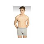 Tutku Erkek Siyah Likralı Boxer 3'lü Paket Düz Desenli ELF568T0114CCM3 - Gri - 2XL