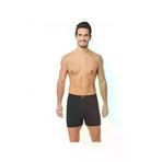 Tutku Erkek Siyah Renk 6'lı Paket Penye Düğmeli Boxer TER0117