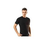 Tutku Erkek Siyah Slim Fit Kısa Kollu Bisiklet Yaka İç Giyim T-Shirt, XL