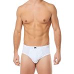 Tutku Erkek Slip Külot Beyaz 6'Lı Paket Pamuk