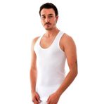 Tutku Erkek Spor Elasthan Atlet, Beyaz, XL Beden