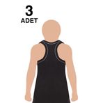 Tutku GRİ-4 3 Adet Gri Rambo Arkası Çapraz Likralı Çocuk Atlet