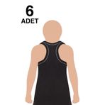 Tutku GRİ-5 6 Adet Gri Rambo Arkası Çapraz Likralı Çocuk Atlet